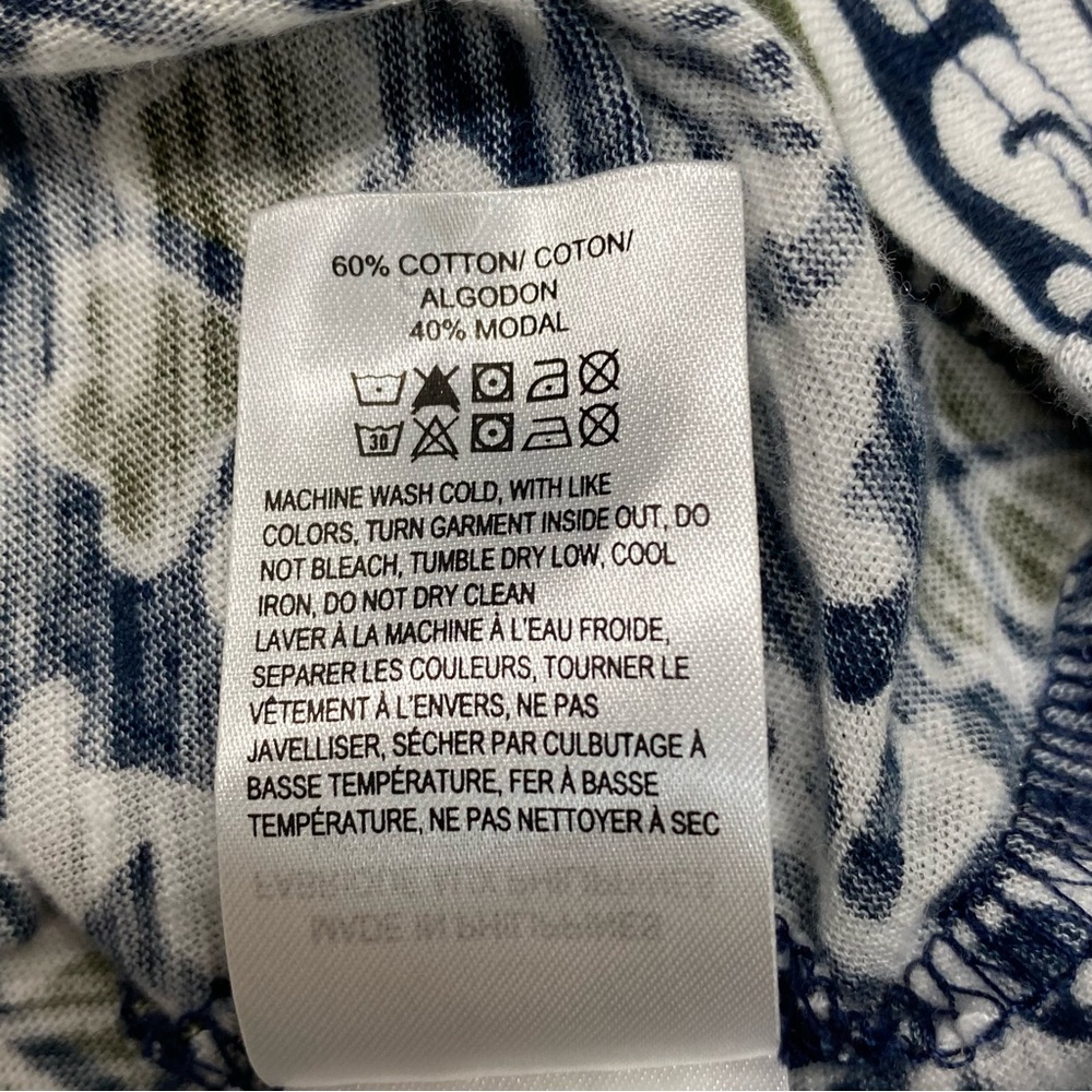 Lucky Brand Short Sleeve 1X Pullover Top Cotton Blend Comfy Casual V Neck Flowy - Picture 9 of 12